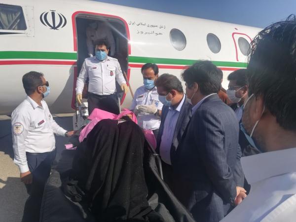 خبرنگاران مادر باردار پر خطر نیکشهری با اورژانس هوایی به یزد منتقل شد