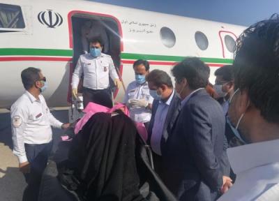 خبرنگاران مادر باردار پر خطر نیکشهری با اورژانس هوایی به یزد منتقل شد