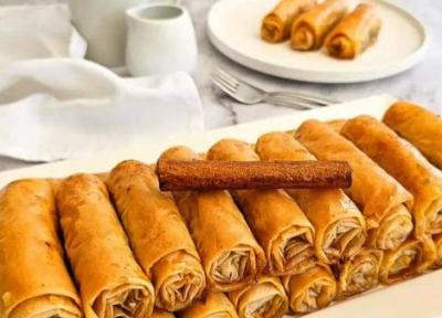 طرز تهیه باقلوا رولی با خمیر فیلو با نکات مهم پخت